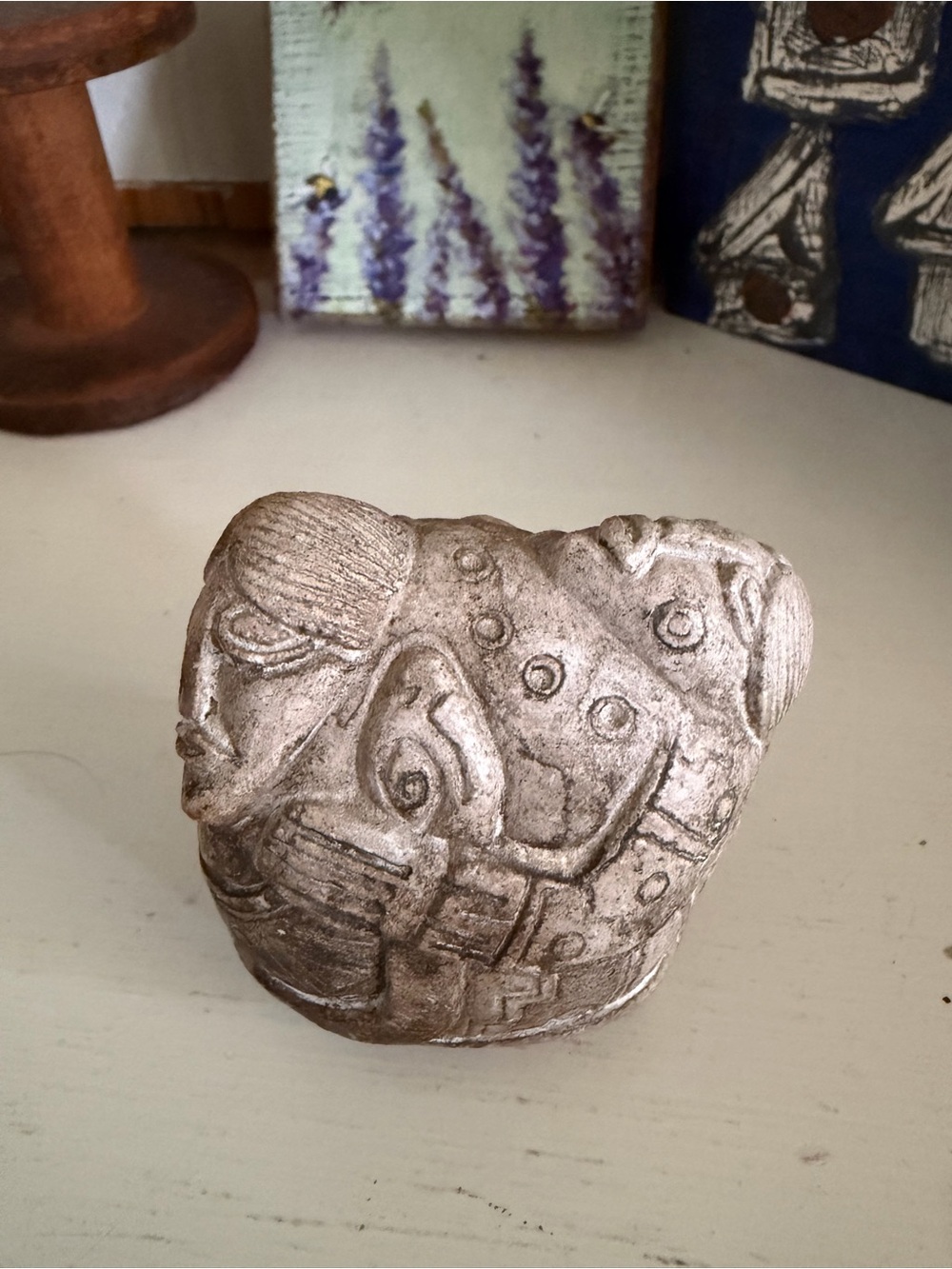 Dell Warner Handcrafted Decorative Stone Sculpture -